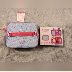 New Bentgo Kids Lunch Box & Bag Rainbows & Butterflies